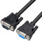 DTECH DB9 9 Pin Serial Cable 1.5ft Male to Female RS232 Straight Through（0.5m, Black）