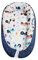 SONARIN Babynest babynestchen 100% Baumwolle,multifunktionales Kuschelnest für Babys,hypoallergen, mit Kissen, tragbar,Nestchen Reisebett für Babys und Säuglinge(Blau-Auto)