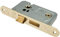 Locking Bathroom Door Sashlock Latch - Radius Forend - 64mm - Electro Brassed | Thumb Turn Bathroom Door Lock and Latch - Secure WC Privacy Sashlock - Available in Multiple Finishes