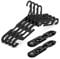 NICEDACK Premium Reisebügel Tragbare Klapp Kleiderbügel Super Bearing Collapsible Hanger Faltbare Kleidertrockner für Reisen, drinnen und draußen 6 Pack (6 Schwarz)