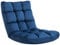 HOMCOM Fauteuil Convertible Fauteuil Paresseux Grand Confort Inclinaison Dossier Multipositions 90°-180° Flanelle Polyester capitonné Bleu Roi