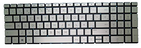 通用 Teclado Laptop para HP 250 G7 255 G7 Sin Marco Plata Español SP