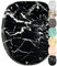 Sanilo Soft Close Toilet Seat, Wide Choice of Marble Toilet Seats, Stable Hinges, Easy to Mount (Marble Black)