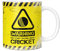 Mug Monster - Warning May Start Talking About Cricket Funny Gift Mug - Ceramic Coffee Mug / Cup, Tasse, Gift for men or Women, Extra Large and Giant Mug Available, 12oz White Mug