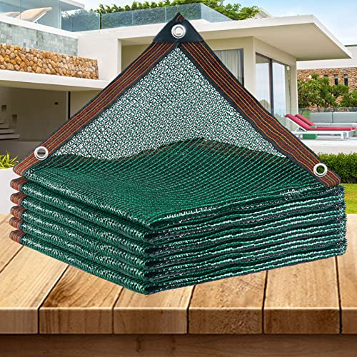 Mehrzweck-Schattennetz,grünes Schattierungsnetz,55% Schattiernetz,leichter und Atmungsaktiver Sonnenschutznetz,Beschattungsnetz,mit Ösen,für Garten,Gewächshaus,Blumen,Pflanzen (5x8m/16.4x26.2ft)