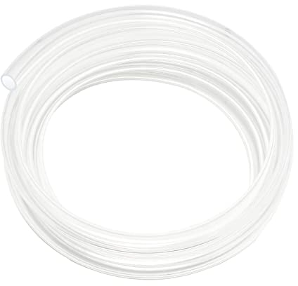 12mm ID x 15mm OD - 3m Length PVC Clear Hose Vinyl Tubing, Food Grade Plastic Flexible Tube Pipe for Transfer Water Oil air