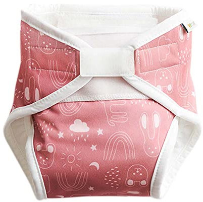 ImseVimse All-In-One Stoffwindeln, Rusty Pink Teddy, Größe XS
