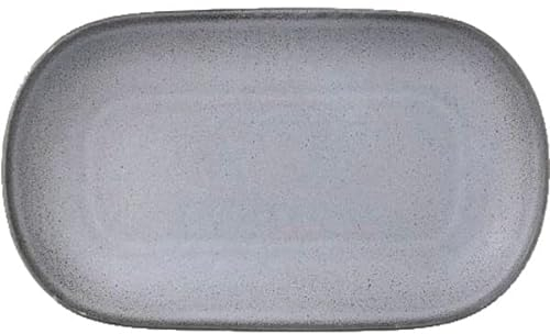 Tognana Terracotta - Set di 6 piatti piatti, ovali, 240 mm, 140 mm, colore: Blu