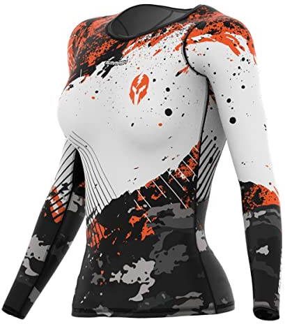 SMMASH Funktionsshirt Damen Kompressionsshirt Sportshirt Langarm Atmungsaktiv Second Skin Technologie Fitness Oberteil Outdoor