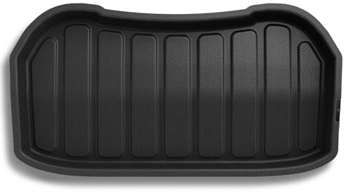 Spigen Tesla Model 3 Highland 2024 Vordere Kofferraummatte, Stoßfestes XPE-Material zum Schutz der Innenfächer, Wasserdicht und Leicht zu Reinigen, Allwetter Kofferraumwanne für Tesla Zubehör- Carbon