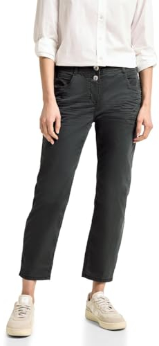 Cecil Damen B377456 7/8 Casual Fit Hose, Strong Khaki, 33W / 26L EU