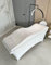 Untitled Wave Matratze (Curved Topper) mit Memory Foam, Liegenbezug, Set 180x60 cm für Kosmetikliege, Massageliege, für Wimpernverlängerungen, PMU - weiß