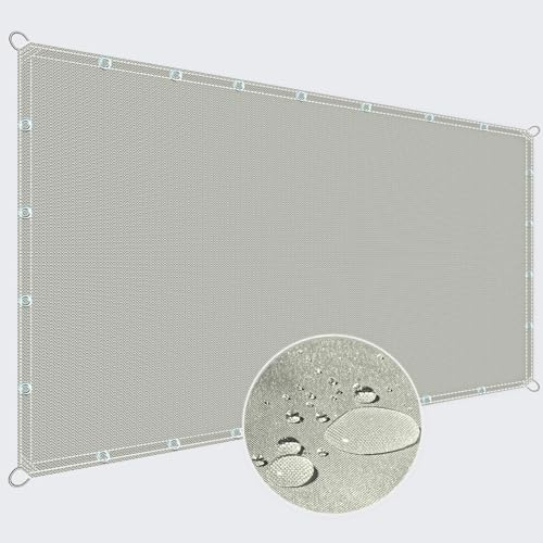 ZQXFZ Sonnensegel Wasserdicht Rechteckig mit Ösen 3x4m TerrassenüBerdachung Wasserdicht Sonnensegel Sonnenschutz Sonnenschutz Netz -Khaki.