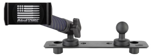 Bulletpoint Handyhalterung für Armaturenbrett, kompatibel mit RAM Truck 2013-2018 & RAM 1500 Classic 2019+, 20 mm Kugelhalterung, Dual Ball, kompatibel mit iPhone und Android-Smartphones
