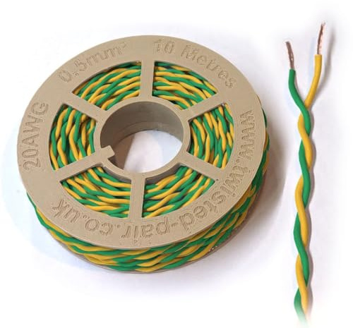 Cavo CAN-Bus 20 AWG / 0,5 mm² 25 metri verde e giallo