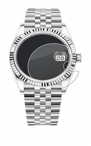BROTECT Schutzglas für Rolex Oyster Perpetual Datejust 36 Schutzfolie Panzer Folie Glas Displayschutz Made in Germany [ 9H, Anti-Fingerprint]