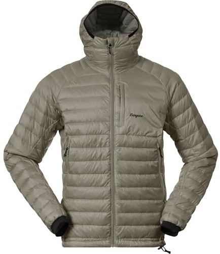 Bergans Herren Vaagaa Light Down Hoodie Jacke, green mud, L