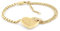 Tommy Hilfiger Jewelry Gliederarmband für Damen aus Edelstahl mit einem Herzförmigen Anhänger - Erhältlich aus Gold oder Silber