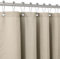 VANZAVANZU Duschvorhang Leinen mit Metall Duschvorhangringe Stoff Textil Badewannenvorhang Anti Schimmel Bad Vorhang Set Wasserdicht Schwerer Badewanne Vorhang - 182 x 182cm (Helltaupe)