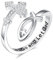 EUDORA Harmony Ball Kreuz Ring Jesus Fisch Symbol Ringe für Damen Herren S925 Sterling Silber, Kreuz Ichthys Einstellbare Ring Glaube Schmuck Christlicher Geschenk für Frauen Herren