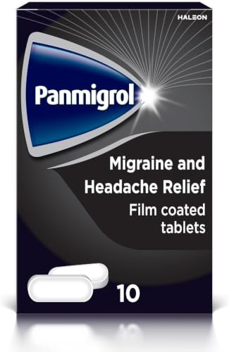 Panmigrol Migraine and Headache Relief Paracetamol Tablets, 20s | Paracetamol, aspirin and caffeine tablets, migraine and headache relief, triple action formula, starts working in 30 minutes