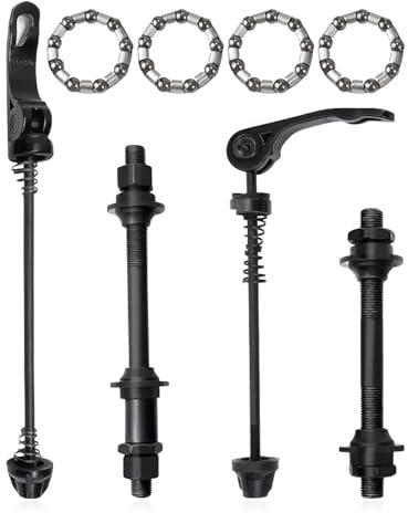 Fahrrad Hohlwelle Schnellspanner,8 Stücke Fahrradspieße Schnellspannspieße,Schnellspanner Fahrradnabe,Fahrrad Achse Vorderrad,Hinterrad Hohlachse Vorderradachse für 20,22,24,26,28 Zoll Fahrradachsen