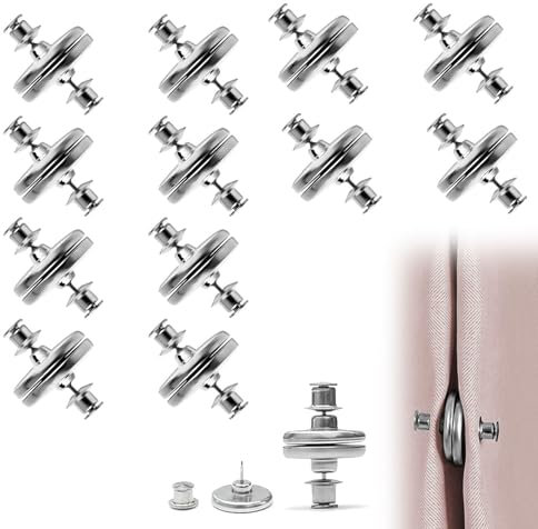 ZFRITP 24 Stück Vorhang Magnetknopf,Duschvorhang Magnet,Magnete Für Vorhänge,Vorhangmagnete,Vorhang Magnet,Duschvorhang Magnete Für Schlafzimmer, Wohnzimmer, Esszimmer, Badezimmer, Küche, Büro