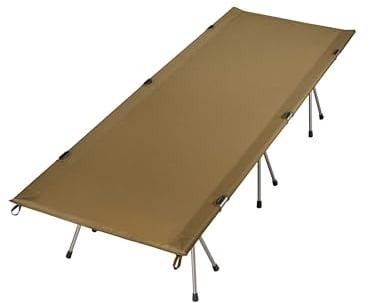 Avissimo XL Feldbett, bis 150 kg belastbar, Aluminiumgestell, mit Transporttasche, stabil & leicht, für Camping, Gäste & Outdoor, Khaki