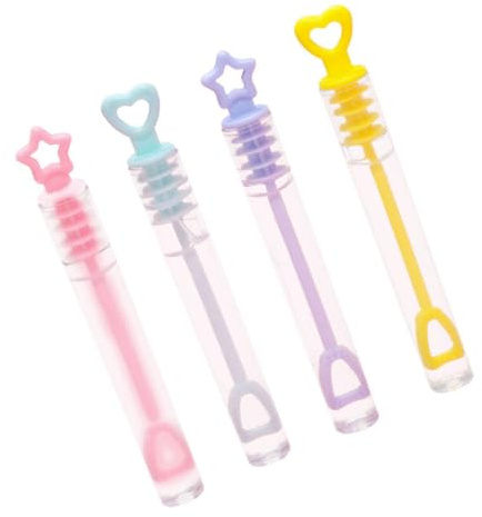 KIMISS Seifenblasen-Zauberstab-Set – 48 Bunte Seifenblasen-Röhren für Im Alter von 4–6 Jahren, Ideal für Partys und Spaß