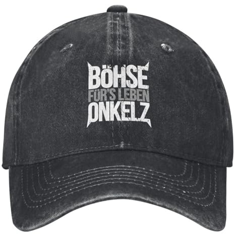 Winter Bohse Onkelz Rock Denim Baseball Cap Deutsch Musik Outdoor Sport Trucker Papa Hut Sommer Unisex Teens y2k Sonnencreme Snapback Cap Outdoor Freizeit Geschenk