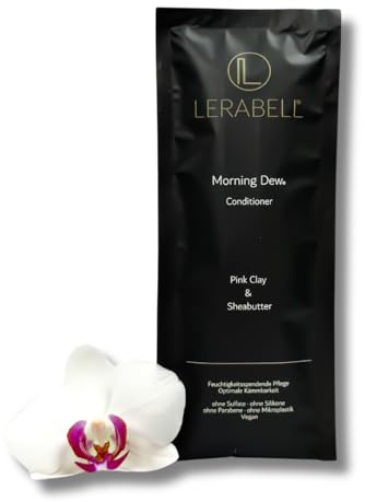 Lerabell Conditioner Pulver Rosa Tonerde & Sheabutter, 1 x 200 ml cremige Haarpflege
