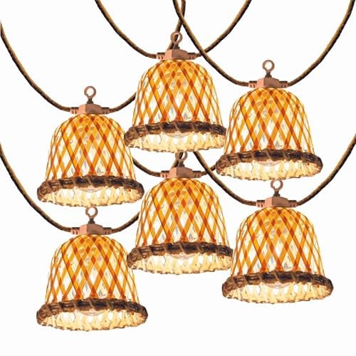 MALY LIGHT HYBRID Solar-Lichterkette mit 20 transparenten LED-Leuchtmitteln, warmweiß, dimmbar, 13 m