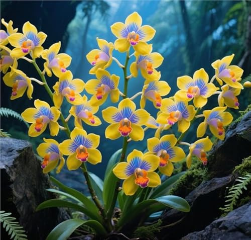 Schön Cymbidium-Rhizom In GroßPackungen, Orchidee Winterhart MehrjäHrige, Fachgerecht Gepflanzt, GartenverschöNerung-3 Rhizom-E