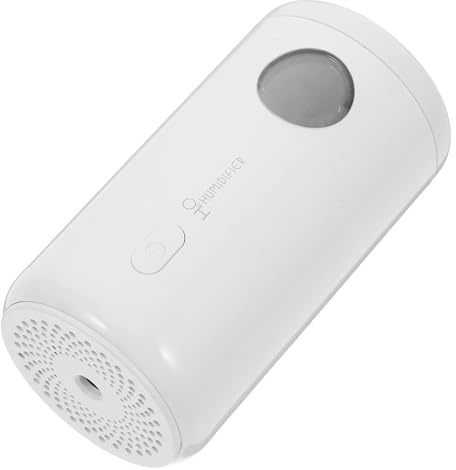 INOOMP Tragbarer USB Luftbefeuchter Aromadiffusor Klein Leise für Auto Büro Schlafzimmer Weiß