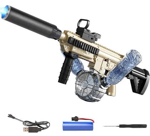 Wasserpistole Elektrisch,Automatische Wasserpistole,Elektrische Wasserpistole für Erwachsene,Automatische Spritzpistolen,Electric Water Gun,mit LED-Licht,für Strandparty Spielzeug,Pool,Strand,Garten
