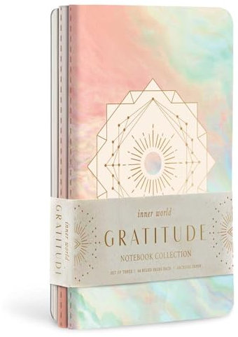 Gratitude Sewn Notebook Collection (Set of 3) (Inner World)