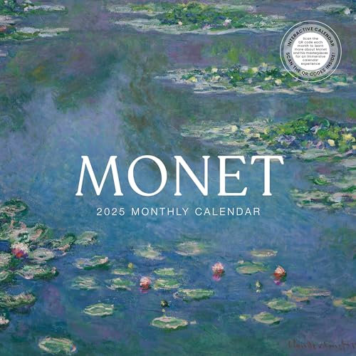 Monet Kalender 2025 | 30,5 x 61,0 cm Impressionist Wandkalender 12 Monate Oscar Claude Monet | Marble City Press | Kunstkalender | Museum, Kunst