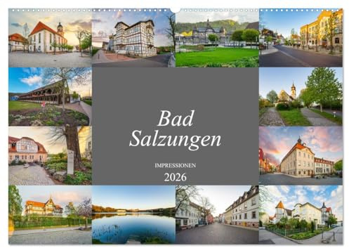 Bad Salzungen Impressionen (Wandkalender 2026 DIN A2 quer), CALVENDO Monatskalender: Momentaufnahmen aus dem schönen Stadt Bad Salzungen (CALVENDO Orte)