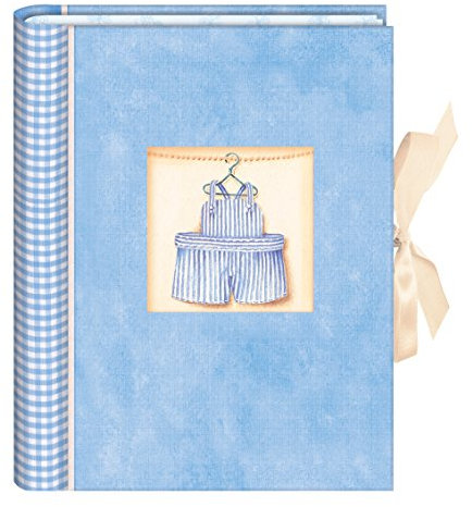 Babyalbum Little Boy (blau) - Kleines Foto-Einsteckalbum: 15 Klarsicht-Einstecktaschen mit farbigem Kartoneinleger für 30 Fotos und 1 Eintragblatt