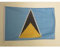 AZ FLAG - Drapeau Sainte Lucie - 45x30 cm - Pavillon Nautique Saint-Lucien Spécial Bateau Et Extérieur En Maille Bloquée Avec Anneaux Plastiques Intégrés - 30g