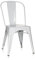 hjh OFFICE 645022 Bistrostuhl VANTAGGIO Comfort Metall Weiß im Industry-Design, stapelbar