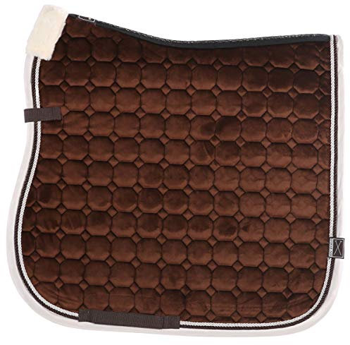 HV Polo Schabracke Steppschabracke Skylar Samtlook VS + DR (Warmblut DR, Dark Brown)