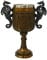 Double Dragon Drinking Chalice Goblet 9 inches Tall