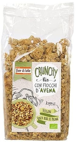 Fior di Loto Crunchy Con Fiocchi D'Avena, 30g