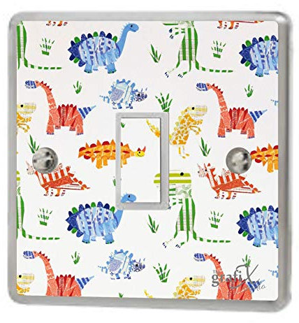 Dinosaurs Wall Light Switch Sticker Vinyl/Skin Cover sw154