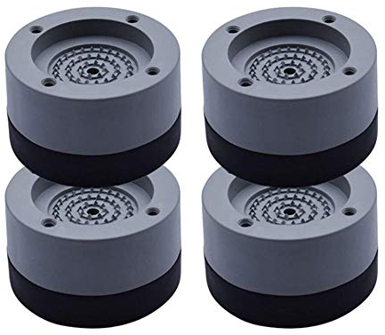 Vibrationsdämpfer, Queta 4 Stück Universal Schwingungsdämpfer Antivibrationsmatte Unterlegscheiben für Waschmaschine & Trockner 4cm
