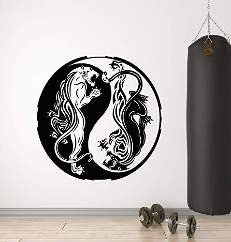 myrockshirt Wandtattoo Aufkleber Asian Dragon Yin Yang Zen-Fantasie-Tier-Kunst für alle glatten Flächen UV&Waschanlagenfest Autoaufk