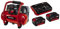 Einhell Akku-Kompressor TE-AC 36/6/8 Li OF Set Power X-Change (2x18V, Lithium-Ionen, max. 8 bar, 6 Liter-Tank, ölfreie Pumpe, inkl. 2x 3,0 Ah Akkus und Twincharger)
