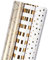 RUSPEPA Rouleau De Papier D'Emballage Cadeau - Mini rouleau - Ensemble De 3 Différents Or Et Blanc (42,5 pieds carrés) - 43,2 cm X 3,05 m Par Rouleau