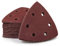 SPEEDWOX 50 Pcs Triangle Sanding Pads Hook and Loop 120 Grit Oscillating Sanding Pad 90mm 6 Holes Fit 3-1/2 Inches Oscillating Multi Tool Detail Sander Sandpaper Triangle Sanding Discs Sanding Tool
